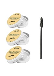 20/30/50g New Long Lasting Eyebrow Soap Wax Dense Eyes Brow Transparent Makeup Styling Gel Wax With Brushes Cosmetic Tools