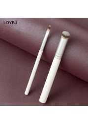 Loebig White Concealer Makeup Round Brushes Precision Concealing Acne Marks Dark Circles Tongue Type Tear Trench Brush Make Up Tools