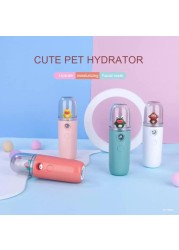 Nano Mist Sprayer Facial Beauty Tool USB Humidifier Rechargeable Nebulizer Facial Steamer Moisturizing Face Skin Care Tools