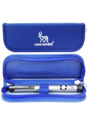 Original Novo Nordisk Pen 4 Blue Case, Pen not including Novo 5 blue generic packaging bag