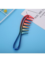 Anti-Static Hair Wide Tooth Shark Comb Detangler Salon Massage Comb Hair Accessories Detangling Comb Reduce Hair Loss Comb Net