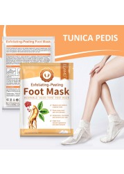 2pcs/bag Foot Mask Peeling Legs Feet Mask Scrub Exfoliating Socks for Pedicure Anti-crack Heel Remove Skin Foot Patch