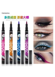 4 color waterproof and anti halo 36H color eyeliner