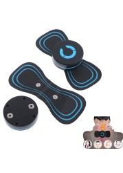 Portable Neck Massager Mini Electric Comfortable Intelligent Massage Cervical Meridian Stickers Massager Muscle Pain Relief