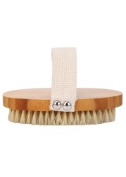 Hot Body Brush Dry Skin Soft Natural Bristle Shower Brushes Bath Wooden Bristle Brush Spa Body Brushes Without Handle