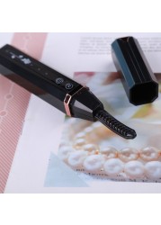 Electric Heated Eyelashes Roller USB Rechargeable Eyelashes Curler Fast Heating Natural Eyelashes Curler Long Lasting Makeup