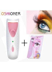 Electric Heated Eye Lashes Roller With Eyelash Card Long Lasting Eye Lash Perm Eyelashes Clip Makeup Eye Lashes Curler Tool