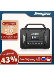 Energizer محطة طاقة محمولة 300W / 320Wh مولد للطاقة الشمسية شحن سريع بواسطة بطاريات LiFePO4 الخارجية في حالات الطوارئ PPS320