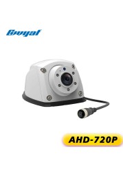 Gwyaf White Trailer Truck Camera AHD 720P Mini Front/Side Reverse Camera Wide View Angle Fifth Wheel/RV Camping Parking Camera