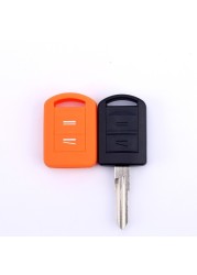 2 Buttons Silicone Car Key Cover Set Protection For Opel Vauxhall Corsa C Agila Meriva Combo Remote Key Fob