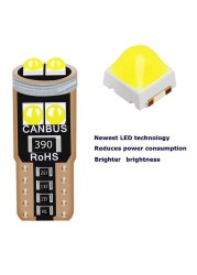 Canbus Super Bright LED Car Light Car Interior Reading Light Parking Light Side Bulb Wedge Light T10 W5W WY5W 2825 No Error 10pcs