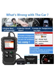 إطلاق X431 CR3001 سيارة كامل OBD2 /EOBD رمز القارئ الماسح الضوئي السيارات المهنية OBDII أدوات التشخيص pk KW310 ELM327 iCar2