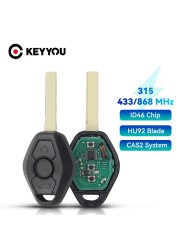 KEYYOU CAS2 نظام سيارة مفتاح بعيد ل BMW CAS2 5 سلسلة E46 E60 E83 E53 E36 E38 868 Mhz مع ID46 رقاقة HU92 شفرة