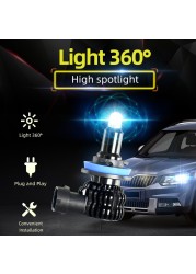 50 واط 12000Lm CANBUS H8 LED الأبيض H11 9006 880 H27 H1 H3 الضباب أضواء H16JP LED لمبة سيارة مصباح قيادة لسيارات BMW تويوتا سكودا فورد لادا