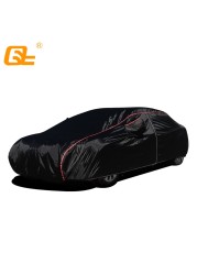 210T Universal Covers Whole Car Outdoor Block Sun Snow Rain Dust Frost Wind And Leaves Black Fit Suv Sedan Hatchback