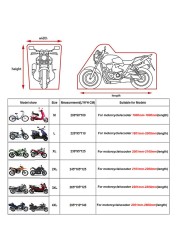 HEROBIKER غطاء دراجة نارية دراجة كل موسم مقاوم للماء الغبار الأشعة فوق البنفسجية واقية في الهواء الطلق داخلي موتو سكوتر دراجة نارية غطاء للمطر