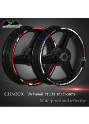 Motorcycle accessories for honda cb500x motorcycle wheel hub sticker retrofit waterproof rim rim