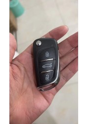 CN009048 Peugeot 308 4008 Citroen Aircross C3 C5 C6 3 Buttons 4A Chip Remote Flip Key Folding Car Key 433MHz HUF8435