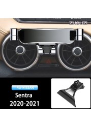 Car Mobile Phone Holder Air Vent Mounts Stand GPS Gravity Navigation Bracket For Nissan Sentra B18 2020 2021 Car Accessories