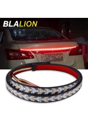 12V/24V Car LED Tailgate Light Strip Flexible Driving Turn Signal Light Bar Car Daytime Running Lights for SUV Jeep Pickup Truck