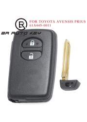 Smart Remote Proximity Entry Key For Toyota Avensis Prius 2010-2013 2 Buttons 434MHz ID4D 61A449-0011 P/N:89904-0F010