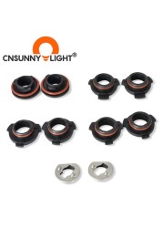 CNSUNNYLIGHT 2pcs Headlight Bulb Base Adapter Socket Holder H1 H11 9005 HB3 9006 9012 Auto Headlights Retainer LED Light Socket