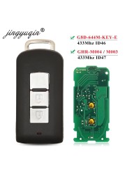 jingyuqin Smart Remote Key Fob 2BTN 433MHz ID46 ID47 For Mitsubishi Lancer Outlander ASX G8D-644M-KEY-E/Montero L200 GHR-M004