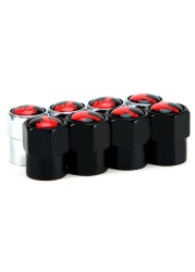 4pcs/set Car Tire Valve Caps Aluminum Alloy/Copper Middle Finger Logo Valve Caps Tire Wheel Tire Stem Air Tight Cap Covers