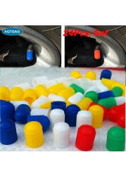 24pcs/set Plastic Car Truck Bike Tire Tire Wheel Valve Stem Caps Dust Covers Auto Motorcycle Airtight Stem Air Caps High Quality