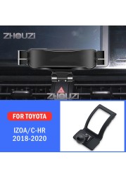 Car Mobile Phone Holder For Toyota Aizua CHR C-HR 2018 2019 2020 Special Mounts Stand GPS Gravity Navigation Bracket Accessories