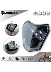 MCHMFG Motorcycle New LED Headlight Headlamp for KTM LDE for KTM EXC EXCF SX SXF XC XCF XCW XCFW 125 150 250 300 350 450 530