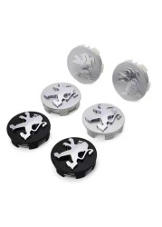 4pcs 60mm car styling accessories cargo wheel rim center dust-proof hub cap for Peugeot 206 308 307 207 208 3008 407 508 2008