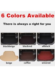 SJ 6 Colors Waterproof Car Trunk Mat Boot Tray Liner Rear Cargo Pad Fit For Citroen C-Elysee C5 C4 Picasso (2008-2018 Year)