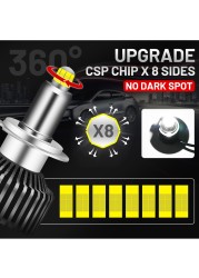 New 3D 360 H11 h8 LED Headlight Bulbs 12V 24V 120W 30000LM Diode LED Bulbs h1 H7 9005 9006 H4 for Cars High Beam Dipped Beam