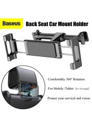 Baseus Car Back Seat Mount Tablet Car Holder for iPad 4.7-12.9 Inch Car Phone Holder Auto Headrest Back Seat Car Holder Stand