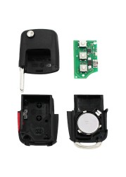 3+1 Button 315MHZ ID48 Chip Folding Flip Key Remote Control Transmitter for VOLKSWAGEN Golf CC Rabbit 1K0 959 753P 1K0959753P