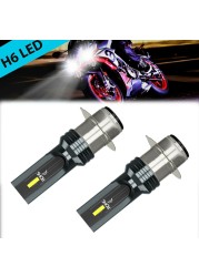 2pcs Universal 6000K White LED Headlights Kit H6 H6M For Yamaha Banshee 350 1987-2006 Exterior Parts Car Accessories