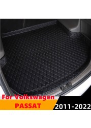 Cengair Car Trunk Mat All Weather Tail Boot Luggage Pad Carpet High Side Cargo Liner For Volkswagen VW Bora 2008 2009 2010-2021