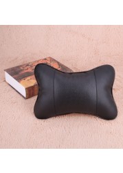 Leather Headrest Four Seasons Car Neck Pillow MGO3