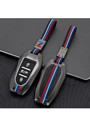 Car Key Shell Metal Case For Peugeot 207 3008 208 308 2008 307 508 5008 407 301 206 Citroen Allroad Zinc Alloy Car Key Bags Covers