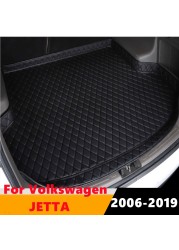 Cengair Car Trunk Mat All Weather Tail Boot Luggage Pad Carpet High Side Cargo Liner For Volkswagen VW Jetta 2006 2007 08-2019