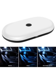 Magnet adsorption Led car reading lamp smart touch interior roof dome lamp lighting three light car rear roof lamp trunk lamp