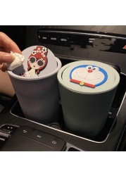 Cute Cartoon Car Waste Bin Storage Box Small Storage Box Desktop Waste Bin Car Decoration Products Christmas Gifts