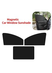 Magnetic Car Windshield Sunshade Front Rear Sun Shade Auto Window Curtain Cover UV Sun Protection Car Accessories