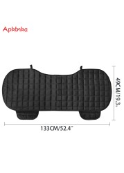 Car Seat Cover Front Rear Flocking Cloth Cushion Non Slide Winter Auto Protector Mat Cushion Keep Warm Universal Fit Truck Suv Van