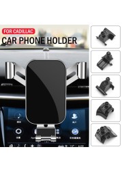 Car Mobile Phone Holder For Cadillac XT4 XT5 XT6 ATS CT4 CT5 CT6 XTS Air Outlet Mounts GPS Navigation Holder Bracket Accessories