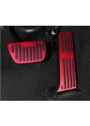 Car Accelerator Gas Pedal Brake Pedal Footrest Pedal Non-slip Pads Case Cover For Toyota Camry 2018 2019 Accessories