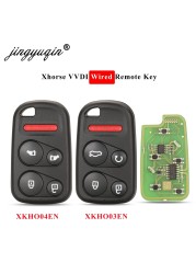 jingyuqin xvu03en xkh04en Wire VVDI Universal Remote Key Fob Remote Start & Trunk/Sliding Door Button for Honda Styling Keys