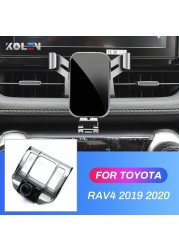 Car Mobile Phone Holder for Toyota RAV4 2019 2020 Gravity GPS Stand Special Mount Air Vent Navigation Outlet Bracket Accessories