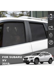 For Subaru XV 2018 2019 2020 2021 2022 Magnetic Car Sunshade Front Windshield Mesh Frame Curtain Child Rear Side Window Sun Shade